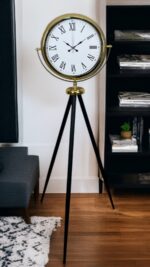 Gold Roma Rakamlı Lüks Tripod Ayaklı Saat - Görsel 2