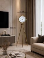 Royal Gold Tripod Ayaklı Dekoratif Saat - Görsel 4