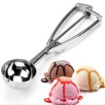 BUFFER® Paslanmaz Çelik Çek Bırak Yapışmaz Dondurma Top Kaşığı Kepçesi - Görsel 5