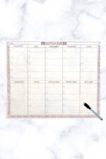 BUFFER® Şeffaf Kendiliğinden Yapışkanlı Kalemli Haftalık Planlayıcı 40cm-50cm - Görsel 4