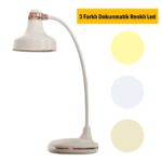 BUFFER® Dokunmatik 3 Farklı LED Işıklı Çalışma Masası Üstü Lamba - Görsel 5