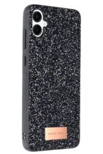 Mey İthalat®  Samsung Galaxy A06 Bright Simli Kapak - Siyah
