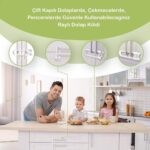 BUFFER® Bebek Çocuk Çekmece ve Dolap Koruma Raylı Güvenlik Sistemi Emniyet Kilidi - Görsel 4