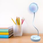 BUFFER® Yuvarlak USBli Dokunmatik 3 Kademeli 360 Derece  Özel Göz Korumalı Led Lityum Masa Lambası - Görsel 4