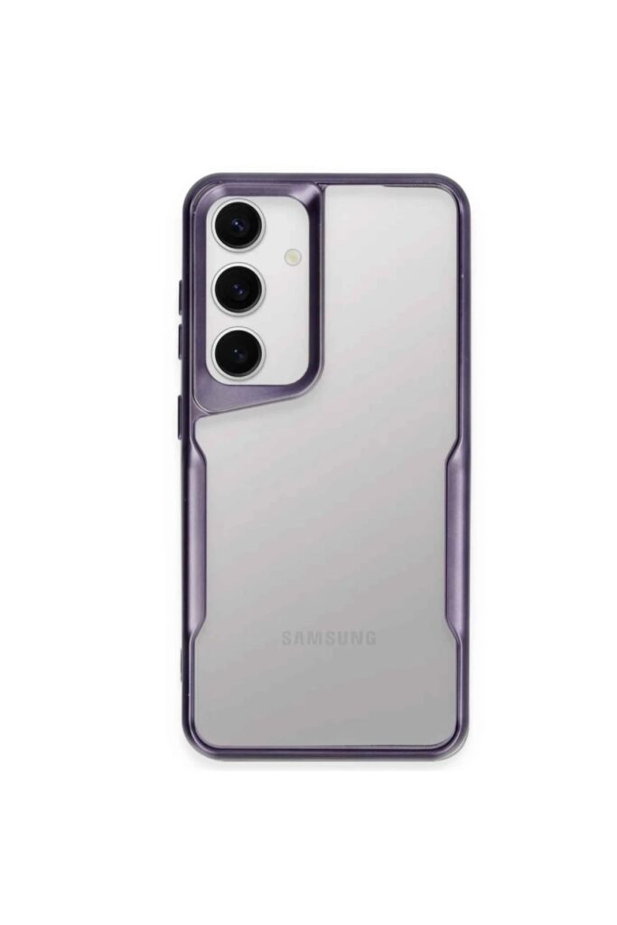 Mey İthalat®  Samsung Galaxy A24 4G Kılıf Boyi Silikon Kapak - Derin Mor
