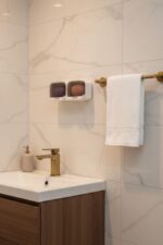 BUFFER® Duvara Monte İkili Kapaklı Plastik Katı Sabunluk Organizer – Banyo & Mutfak İçin Yapışkanlı Sabun Kutusu ve Düzenleyici - Görsel 8