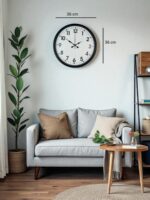 36 Cm Siyah Duvar Saati - Görsel 5