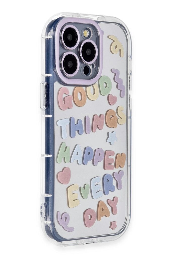 Mey İthalat®  iPhone 15 Pro Max Kılıf Reflexion Desenli Kapak - Desen 7