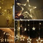 Kumandalı Yıldız Figürlü 12 Sarkıtlı 120 LED Uzaktan Kumandalı Dekor Işık – Masaüstü ve Ortam Aydınlatması - Görsel 2