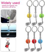BUFFER® Gerçekçi Golf Tasarımlı Şık Anahtarlık Kolye Çanta Süsü Golf Keychain - Görsel 2