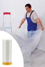 BUFFER®  Boya Badana Eşya Koruma Hışır Örtüsü 280cm x 15 mt  Yapışkanlı Hışır Örtü - Görsel 6