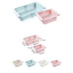 BUFFER® Çok Amaçlı Uzayıp Kısalabilir Buzdolabı Düzenleyici Sepeti Rafı - Görsel 3