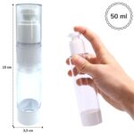 BUFFER®  50 ml Basınçlı Doldurulabilir Taşınabilir Sızdırmaz Seyahat Parfüm Krem Şişesi - Görsel 2