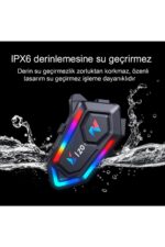 IPX6 Su Geçirmez 5.3 Motosiklet İnterkom: 1000mAh Batarya ile Uzun Yolculuklar - Görsel 2