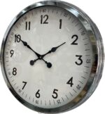 60 cm Krom Metal Dekoratif Duvar Saati