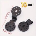 BUFFER® 10 Adet Güneşlik Filesi Sabitleme Klipsleri, Gölgelik Bezi ve Brandalar İçin Dayanıklı Plastik Kelepçe Kancaları - Görsel 5