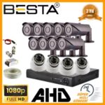 2MP 1080P 9 Dış 4 İç Mekan Kameralı AHD Güvenlik Seti
