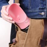 BUFFER® Taşınabilir Evcil Hayvan Suluğu Seyahat Kabı Kilitlenebilen Su Sızdırmaz Kap 350 ml - Görsel 8