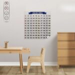 BUFFER® Matematik Öğreten Yüzlük Tablo Duvarda İz Bırakmaz Akıllı Kağıt Yapışkansız Statik  60x60 cm - Görsel 2