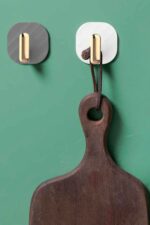 BUFFER®  2li Yapışkanlı Retro Askılık Dolap Kapak Kulpu Gri - Görsel 6
