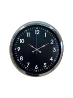 Klasik 40 Cm Krom Şık Metal Duvar Saati - Görsel 4
