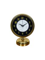 Mermer Işıltısı Gold 25 x 20 Cm Metal Masa Saati - Görsel 4