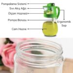 BUFFER® Ölçüm Hazneli Pompalı Yağdanlık Yağ Şişesi Sosluk Si̇rkeli̇k - Görsel 3