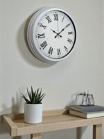 White Prime Roma Rakamlı 40 Cm Metal Duvar Saati - Görsel 3
