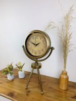 Eskitme Vintage Üç Ayaklı Masa Saati - Görsel 2