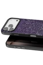 Mey İthalat®   iPhone 17 Pro Max Bright Simli Kapak - Derin Mor - Görsel 2