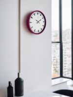 36 Cm Pembe Dekoratif Duvar Saati - Görsel 2