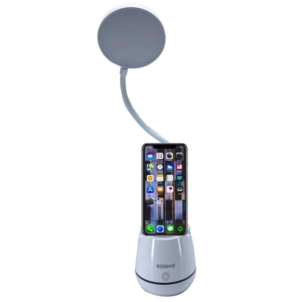 BUFFER®Kalemlikli Telefon Tutacaklı Şarjlı Dokunmatik 3 Mod Esnek Başlıklı Dimmerli LED Masa Lambası BUFFER®Kalemlikli Telefon Tutacaklı Şarjlı Dokunmatik 3 Mod Esnek Başlıklı Dimmerli LED Masa Lambası