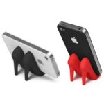 BUFFER® Topuklu Ayakkabı Şeklinde Slikon Cep Telefonu Tutucu Stand Aparat - Görsel 3