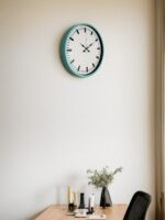 36 Cm Turkuaz Sade Şık Duvar Saati - Görsel 2