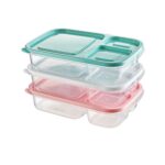 BUFFER® 3 Bölmeli Sefer Tası Pratik Kolay Gıda Diyet Saklama Erzak Kabı - Görsel 5