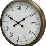 60 cm Eskitme Metal Retro Duvar Saati