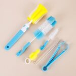 BUFFER® 7 Parça Biberon Uzun Kavanoz Termos Suluk Sürahi Yağ Şişe İçi Temizleme Fırçası Aparatı Seti - Görsel 5
