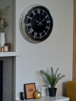 Elegance 40 Cm Metal Krom Duvar Saati - Görsel 3