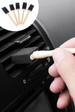 BUFFER® 5'li Araba Havalandırma Temizleme Fırçaları Klima Çıkışları,Toz Alma&Otomobil İçi Detaylı Mini Temizlik Aparatları - Görsel 6