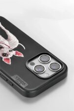 Mey İthalat®  iPhone 14 Pro Max Perma Desenli Kapak - Siyah - Görsel 3