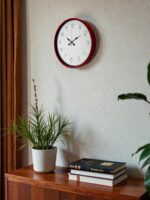 36 Cm Standart Kırmızı Duvar Saati - Görsel 2