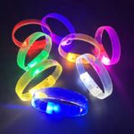Mey İthalat® 3 Modlu Pilli LED Işıklı Esnek Parti Bilekliği Sarı - Görsel 4