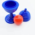 Mey İthalat® Mavi Renk Sihirli Kupa Top Kaybetme Oyunu 7 cm - Görsel 4