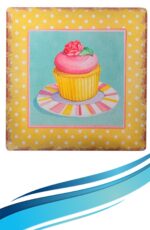 BUFFER® Decotown Duvar Panosu 40*40 Cup Cake Muffin Motifli Duvar Süsü - Görsel 2