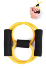 BUFFER® 8 Şeklinde Direnç Bandı Yoga Plates Ve Vücut Geliştirme Egzersiz Bandı - Görsel 7