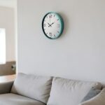 Turkuaz Dekoratif Stil 36 Cm Duvar Saati - Görsel 2