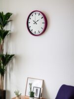 36 Cm Pembe Dekoratif Duvar Saati - Görsel 3
