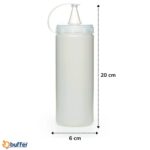 BUFFER® Şeffaf Kapaklı Sızdırmaz Yağlık Sosluk Şişesi Plastik Yağdanlık 400 ml AP-9028 - Görsel 4