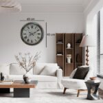 Atlas Silver 40 Cm Metal Duvar Saati - Görsel 4