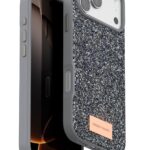 Mey İthalat®   iPhone 17 Pro Max Bright Simli Kapak - Gümüş